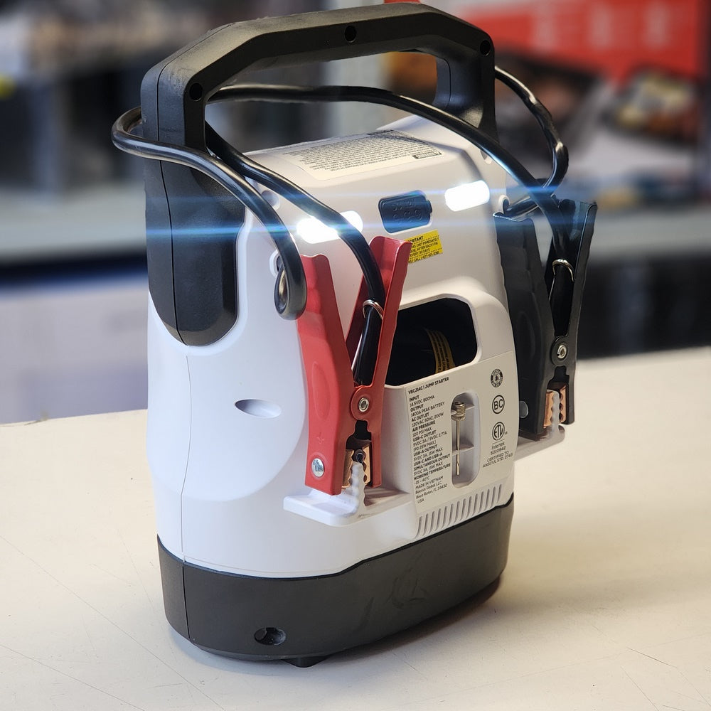 1400A Jump Starter, Compressor, USB and AC Power (VECJ14C) 1400A Jump Starter, Compressor, USB and AC Power (VECJ14C)